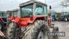 1983 MASSEY FERGUSON 2640 diesel TRACTOR On 520/85R38 PAVT rear and 11.0-16 front wheels and tyres Reg No. NNH 66Y Serial No. S254210 FDR: 24/03/1983 - 9