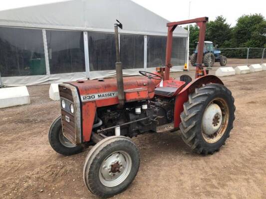 1987 MASSEY FERGUSON 230 diesel TRACTORReg. No. D127 GACSerial No. 536544Showing just 1,700 hours and with V5 available
