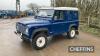 2001 LAND ROVER Defender 90TDS diesel manual Reg No. X146 DEF Serial No. SALLDVA871A602671 Mileage: 62,000 FDR: 28/02/2001 MOT: Expires 06/03/25 - 2