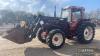 1981 International 955XL 4wd Tractor c/w Matador 900 power loader, bucket & tines, registration documents in office Reg. No. CDM 289X - 6