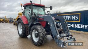 Case IH 130 CVX Maxxum Tractor c/w 50kph, air brakes, full suspension, Quicke loader Reg. No. SF66 LLO Ser. No. ZGBV50455