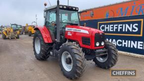 2005 Massey Ferguson 5465 Tractor c/w power shuttle, 3 spools, air con Reg. No. AY05 AZV Ser. No. 271033