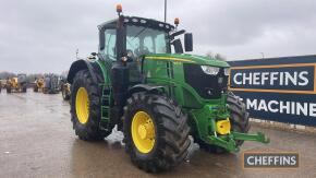 John Deere 6250R Tractor c/w 50k, Command pro, front & cab suspension, front linkage Reg. No. SP20 WEK Ser. No. 1LO6250RALR959466