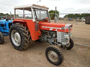 MASSEY FERGUSON 157 4cylinder diesel TRACTORSerial No. 6T5X171257Fitted with a cab, rear linkage and inside rear wheel weights 