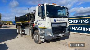 Daf 330CF Euro 6 Lorry c/w Palfinger crane, registration documents in office KM: approx 30,000 Reg. No. HX16 CYO