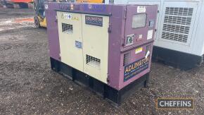 2018 Denyo DCA-45ESEK 40kva Kubota 4cyl. Diesel Engine Hours: approx 17300