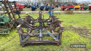 Flexi Coil Press Frame c/w transport wheels and front leading tines