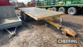 Twin Axle 18x6.5ft Flat Trailer 16ft trailer with a 2ft extension