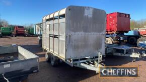 Ifor Williams DP120G Cattle Box Twin Axle Trailer c/w sheep decks & gates, removable body Ser. No. SCK600000Y0274587