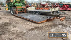 Hydraulic Low Load Trailer 15ft x 8ft 2in with rear steer