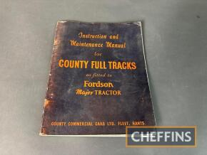 County Full Track instruction and maintenance manual