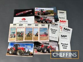 Massey Ferguson, qty of pocket catalogues, product guides and price lists