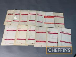 Massey Ferguson, qty of implement instruction books to inc' 712 Manure Spreader etc (13)