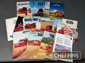 Massery Ferguson, qty of combine harvester sales leaflets etc to inc' 8 plot combine etc