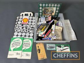 Qty automotive ephemera, puncture repair kits etc