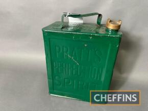 Pratts Perfection Spirit 2gallon petrol can, restored