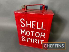 Shell Motor Spirit 2gallon petrol can, restored
