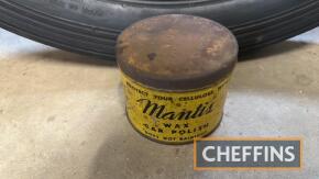 Mantis Wax Car Polish 5/-, decorative can