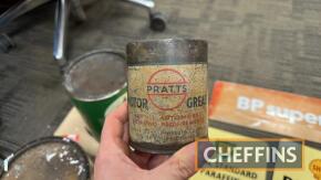 Pratts Motor Grease, an early grease tin, lacking top
