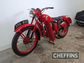 1961 BSA Bantam GPO 125cc MOTORCYCLE Reg. No. 356 BXE Frame No. Not visible (BD2S75355 on HPI) Engine No. BD3B8370 Often copied, this original GPO Bantam has been restored at some point and fitted with a later 'battery' engine. It will require a smatte