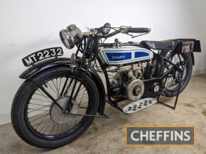 1929 DOUGLAS EW 350cc MOTORCYCLE Reg. No. MT 2232 Frame No. 22846 Engine No. CYE22593 Continuing the theme of their reliable, easy handling machines from the Great War, the Douglas civilian bikes of the 20s were low slung and lightweight featuring oppo