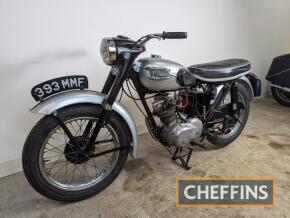 1957 TRIUMPH Tiger Cub 197cc MOTORCYCLE Reg. No. 393 MMF Frame No. T35252 Engine. No. T2040721 (Incorrect engine no. on V5C & HPI) This Tiger Cub is from the first production year with the improved swinging-arm suspension, replacing the plunger frame c