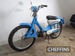 1972 HONDA PC50 49cc MOPED Reg. No. EKO 116K Frame No. PC502056561 Engine No. PC50E-C-E60497 A simple 'pedal and pop' transport for the masses. The engine did briefly run at the time of cataloguing, however, no further attempts to start have been made.