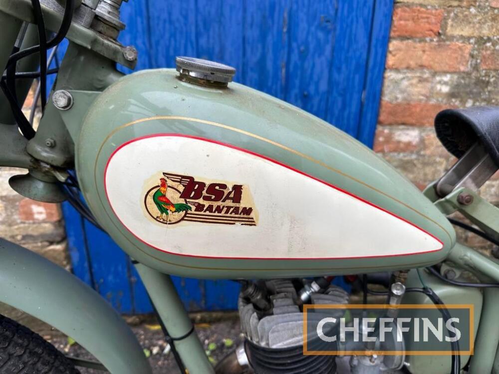 1951 BSA Bantam D1 125cc MOTORCYCLE Reg. No. KEW 502 Frame No. 62869YD1 ...