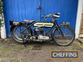 1915* TRIUMPH Model H 550cc MOTORCYCLE Reg. No. OA 7823 Frame No. 263030 Engine No. 43168 First civilian registered in 1921 this ex WD machines numbers indicate a 1915 frame equipped with a 1916 engine. It has been in the same ownership since the 1960s an