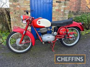 1957 GILERA 150 Rossa Super 152cc MOTORCYCLE Reg. No. ESU 322 Frame No. 192 3259 Engine No. 192 3259 A matching numbers machine that was imported in 1987 and is in absolutely original and unrestored condition, a recorded 12,157 kms is shown. Missing out o