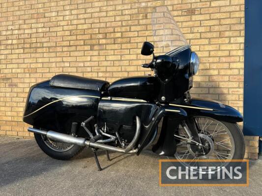 1955 VINCENT Series D Black Knight 998cc MOTORCYCLE Reg. No. PCR 708 Upper Frame No. RD12649F Lower Frame No. RD12649F Engine No. F10AB/2/10749 One of the rarest of the Vincent factory output, only around 100 fully enclosed Black Knights were produced. Mu