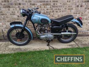 1961* TRIUMPH TR5 Trophy 650cc MOTORCYCLE Reg. No. 380 JHA Frame No. 022519 Engine No. TR5 14833 NA Engine from 1951 and frame 1958/9 Known as a true all-rounder, the eminently tune-able TR5 was marketed as a bike to be ridden to work during the week 