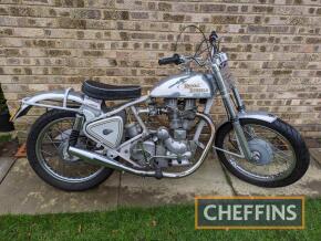 1998 ROYAL ENFIELD 500 'ASBO' Bullet 499cc MOTORCYCLE Reg. No. R629 TAC Frame No. 8B5-7346F Engine No. 8B5-7346F Paul Henshaw Engine No. 009 This retro street scrambler Bullet is fitted with an 'asbo' spec engine built by Paul Henshaw at Performance 