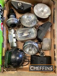 Qty car spot lamps etc