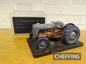 Ferguson 35 grey/gold 1:16 scale model tractor by Tractoys for G&M Farm Models, cased, Serial No. 00137