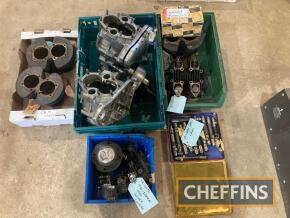 Triumph 650cc engine spares to inc' crank cases, barrels, heads etc, pre unit