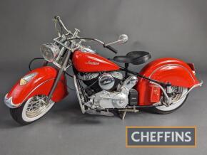 1948 Indian Chief 348 1:6 scale model motorcycle by GuiLoy, unboxed