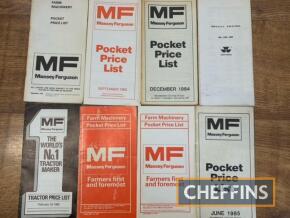 1980s Massey Ferguson pocket price list