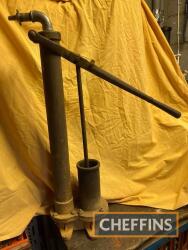 Steam engine washout hand pump