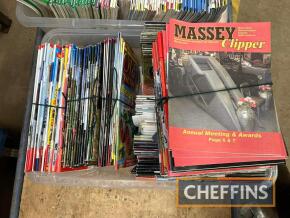 Large qty of tractor magazines etc to inc' Massey Harris Clipper etc t/w Commercial Motor and Rev Counter magazines