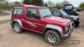 1996 DAIHATSU Fourtrak Anjou TDX LWB 2765cc diesel 4X4 Reg. No. P101 PVG Chassis No. JDA000F7800509300 MOT: 27/03/2025 Originally supplied by The Firs Garage of Hook Norton. This uncommon Anjou edition Fourtrak is thought to be one of only 150 LWB exa