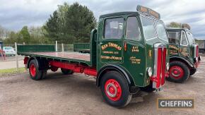 1948 MAUDSLAY Mogul Mk.II flatbed diesel LORRY Reg. No. JXL 198 Chassis No. 40121 From the same stable as the Maudslay Majestic (Lot 2617) this example of the 16ft wheelbase Mogul is similarly liveried for Ken Thomas and is very well-presented in its gree