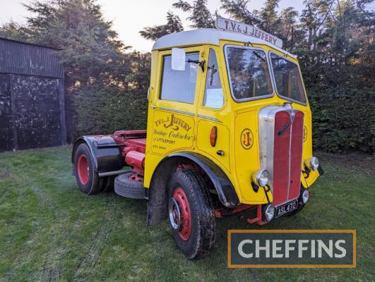 1953 AEC Mandator diesel TRACTOR UNIT Reg. No. ASL 472 Chassis No. 3472857 This 5th wheel tractor unit presents as an older restoration. At the time of cataloguing, it started almost 'first-turn'. The lorry ran and drove well and a video is available.