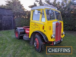 1953 AEC Mandator diesel TRACTOR UNIT Reg. No. ASL 472 Chassis No. 3472857 This 5th wheel tractor unit presents as an older restoration. At the time of cataloguing, it started almost 'first-turn'. The lorry ran and drove well and a video is available. 