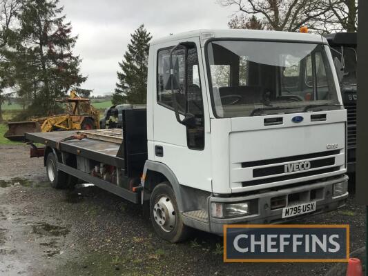 WITHDRAWN - 1994 FORD IVECOCargo 7.5tonne 5861cc FLATBED LORRY Reg. No. M796 USX Chassis No. SBCA75A100B014616 An ex-NHS radiography unit fitted with 6cylinder diesel engine, 5speed gearbox and platform body. This Ford is showing just 14,000 miles and is