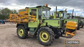 1987 MERCEDES MB-Trac 900 4cylinder diesel TRACTOR Reg. No. D586 FSL Serial No. TBC Stated to have had just 2 owners from new, fitted with front linkage and PTO and sprayer. Supplied for sale with as set of rowcrop wheels. Showing 10,221 hours