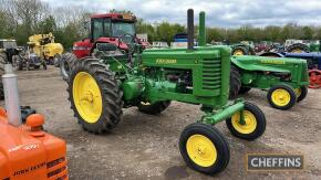 1937 JOHN DEERE Model G 2cylinder petrol TRACTOR Serial No. 1616 An older restoration that was purchased from a Cheffins auction and has since undergone some engine work. Running and driving at the time of cataloguing