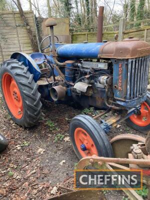 FORDSON E27N L4 4cylinder diesel TRACTOR Fitted with Hesford winch, new tyres and factory fitted Perkins L4 engine