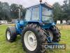 1983 FORD 8210 40kph 6cylinder diesel TRACTOR Reg. No. DOD 74Y Serial No. 528214 Fitted with Garrett turbo, aircon, beacons, front linkage, weight frame and front weights and rear wheel weights. This tidy 8210 has been fitted with new mudguards - 4