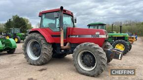 1996 CASE IH 7220 Magnum 6cylinder diesel TRACTOR Reg. No. P78 KHK Serial No. JJA0066511 Consigned straight from farm where the vendor has owned this 7220since 1999.A very genuine ex-farm example with front weights and showing 5,814hrs